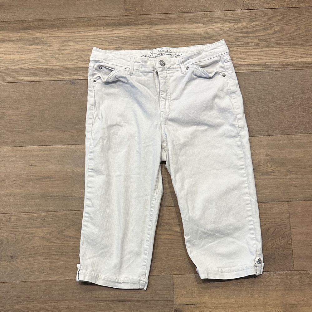 Gloria Vanderbilt Cream Ankle Jeans